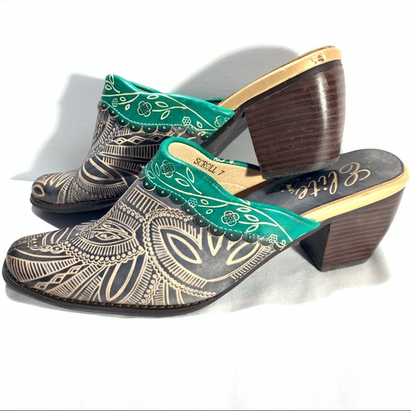 Elite by corkys slip on western style mule - Picture 2 of 8